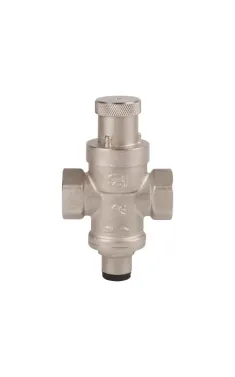 Поршневий редуктор тиску води Thermo Alliance Standart 1/2″ × 1/2″, посилений, латунний, нікельований, PN16