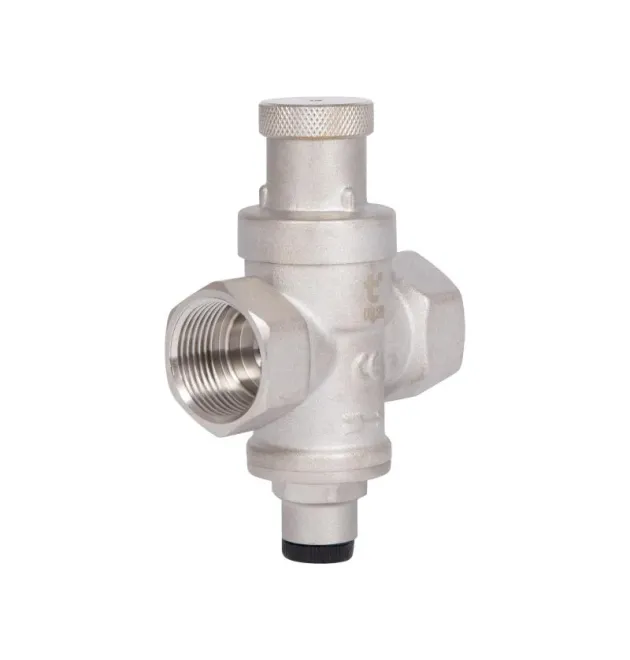 Поршневий редуктор тиску води Thermo Alliance Standart 3/4″ × 3/4″, посилений, латунний, нікельований, PN16