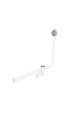 Lidz Сифон для ванны LW04, автоматический Click-Clack, выпуск 70 мм, плоский, с ревизией, выход гофры 40/50 мм