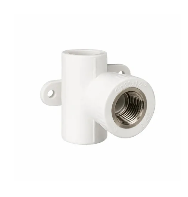 Тройник PPR Blue Ocean настенный 20×1/2″×20, белый, для полипропиленовых труб