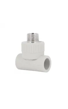 Тройник PPR Blue Ocean 20х1/2″х20 с наружной резьбой для полипропиленовых труб