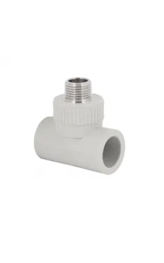 Тройник PPR Blue Ocean 25х1/2″х25 с наружной резьбой для полипропиленовых труб