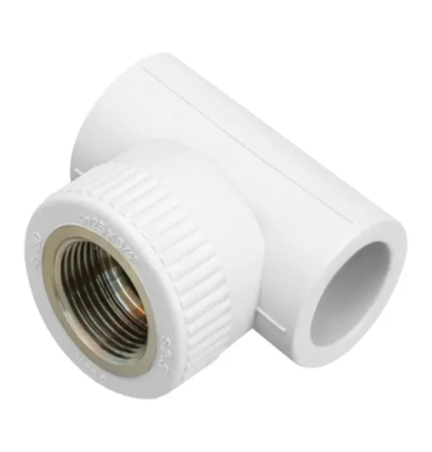 Тройник PPR Blue Ocean 25х3/4″ ВРх25 для полипропиленовых труб, белый