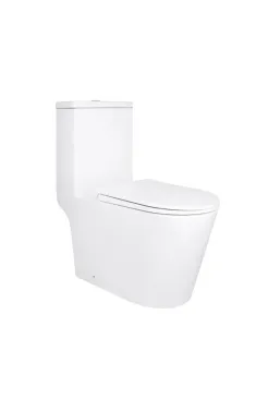 Qtap Kolibri Унитаз-моноблок напольный Ultra Quiet 690×360×790 мм, White, с сиденьем Slim Duroplast / Soft-close / Quick Release QT10226380W