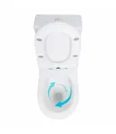 Унітаз-моноблок підлоговий Kolibri Ultra Quiet 690x360x790 мм, White, з сидінням Slim Duroplast/ Soft-close/ Quick — фото 5