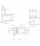 Унітаз підлоговий Aquarius Ultra Quiet 620×355×790 мм, White, з сидінням Slim Duroplast / Soft-close / Quick Release — фото 2