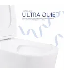 Унітаз підлоговий Aquarius Ultra Quiet 620×355×790 мм, White, з сидінням Slim Duroplast / Soft-close / Quick Release — фото 5