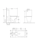 Унітаз підлоговий Cardinal Ultra Quiet 620x365x805 мм, White, з сидінням Slim Duroplast/ Soft-close/ Quick Release — фото 2