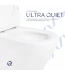 Унітаз підлоговий Cardinal Ultra Quiet 620x365x805 мм, White, з сидінням Slim Duroplast/ Soft-close/ Quick Release — фото 5