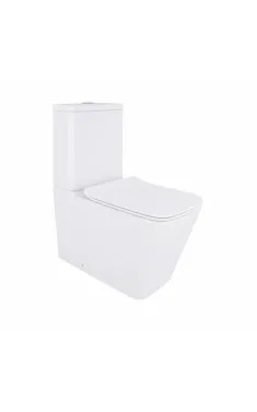 Qtap Crow Eco Унитаз напольный Rimless 640×360×835 мм, White, с сиденьем Slim Duroplast / Soft-close / Quick Release QTCRO27W48750