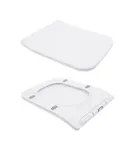 Унітаз підлоговий Crow Eco Rimless 640×360×835 мм, White, з сидінням Slim Duroplast/ Soft-close/ Quick Release — фото 9