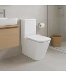 Унітаз підлоговий Crow Rimless 640×360×835 мм, White, з сидінням Slim Duroplast/ Soft-close/ Quick Release — фото 3