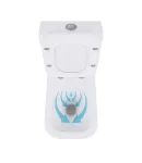 Унітаз підлоговий Crow Rimless 640×360×835 мм, White, з сидінням Slim Duroplast/ Soft-close/ Quick Release — фото 7