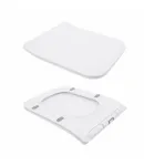 Унітаз підлоговий Crow Rimless 640×360×835 мм, White, з сидінням Slim Duroplast/ Soft-close/ Quick Release — фото 9