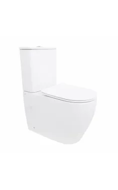 Qtap Evia Унитаз напольный Ultra Quiet 630×350×795 мм, White, с сиденьем Slim Duroplast / Soft-close / Quick Release QTEVI27W49258