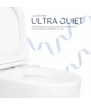 Унітаз підлоговий Evia Ultra Quiet 630×350×795 мм, White, з сидінням Slim Duroplast / Soft-close / Quick Release — фото 5
