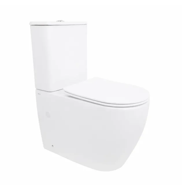 Унітаз підлоговий Evia Ultra Quiet 630×350×795 мм, White, з сидінням Slim Duroplast / Soft-close / Quick Release