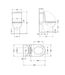 Унітаз підлоговий Jay Ultra Quiet 640x360x835 мм, White, з сидінням Slim Duroplast/ Soft-close/ Quick Release — фото 2
