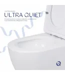 Унітаз підлоговий Jay Ultra Quiet 640x360x835 мм, White, з сидінням Slim Duroplast/ Soft-close/ Quick Release — фото 5