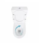 Унітаз підлоговий Jay Ultra Quiet 640x360x835 мм, White, з сидінням Slim Duroplast/ Soft-close/ Quick Release — фото 6