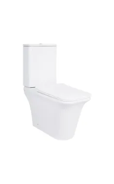 Qtap Kalao Унитаз напольный Rimless 660×360×820 мм, White, с сиденьем Slim Duroplast / Soft-close / Quick Release QT08221213AW