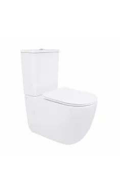 Qtap Leo Унитаз напольный Ultra Quiet 620×355×790 мм, White, с сиденьем Slim Duroplast / Soft-close / Quick Release QTLEO27W49261