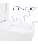 Унітаз підлоговий Leo Ultra Quiet 620×355×790 мм, White, з сидінням Slim Duroplast / Soft-close / Quick Release — фото 5