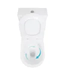 Унітаз підлоговий Leo Ultra Quiet 620×355×790 мм, White, з сидінням Slim Duroplast / Soft-close / Quick Release — фото 6