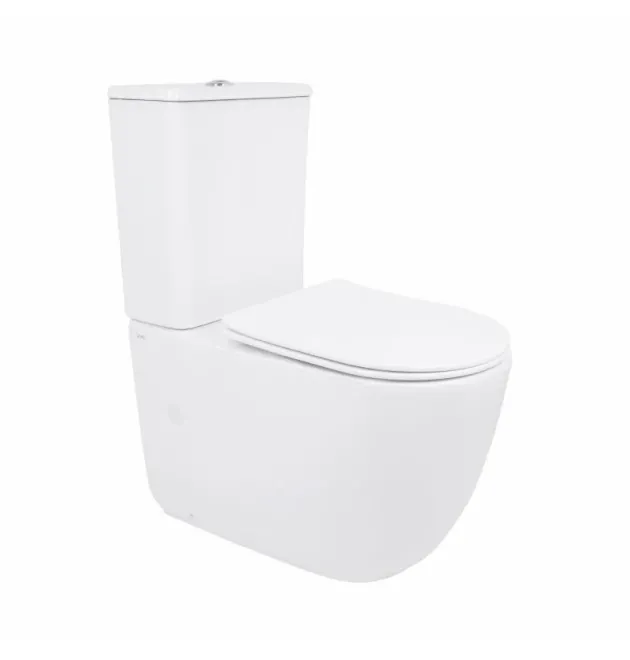 Унітаз підлоговий Leo Ultra Quiet 620×355×790 мм, White, з сидінням Slim Duroplast / Soft-close / Quick Release QTLEO27W49261