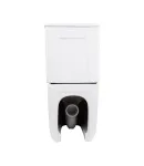 Унітаз підлоговий Leo Ultra Quiet 620×355×790 мм, White, з сидінням Slim Duroplast / Soft-close / Quick Release — фото 7