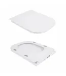 Унітаз підлоговий Nando Rimless 620×345×800 мм, White, з сидінням Slim Duroplast/ Soft-close/ Quick Release — фото 8