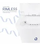 Qtap Presto Quadro Унитаз напольный Rimless 650×340×790 мм, White, с сиденьем Slim Duroplast / Soft-close / Quick — фото 5