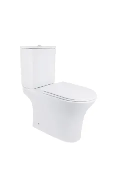Qtap Presto Унитаз напольный Rimless 650×340×790 мм, White, с сиденьем Slim Duroplast / Soft-close / Quick Release QT24221217AW