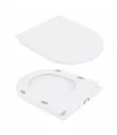 Унітаз підлоговий Presto Rimless 650×340×790 мм, White, з сидінням Slim Duroplast/ Soft-close/ Quick Release — фото 8