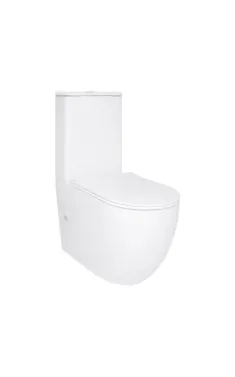 Qtap Robin New Унитаз напольный Ultra Quiet 660×360×855 мм, White, с сиденьем Slim Duroplast / Soft-close / Quick Release QT13226083AW