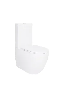 Qtap Robin Унитаз напольный Ultra Quiet 610×360×835 мм, White, с сиденьем Slim Duroplast / Soft-close / Quick Release QT13226089AW