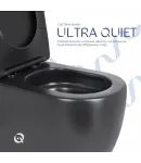 Qtap Robin Унитаз напольный Ultra Quiet 660×360×855 мм, Matt Black, с сиденьем Slim Duroplast / Soft-close / Quick — фото 5