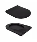 Унітаз підлоговий Scorpio Ultra Quiet 660x360x855 мм, Matt Black, з сидінням Slim Duroplast/ Soft-close/ Quick — фото 8