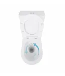 Унітаз підлоговий Scorpio Ultra Quiet 660×360×865 мм, White, з сидінням Slim Duroplast/ Soft-close/ Quick Release — фото 6