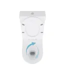 Унітаз підлоговий Swan Eco Ultra Quiet 640x360x835 мм, White, з сидінням Slim Duroplast/ Soft-close/ Quick Release — фото 6