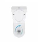 Унітаз підлоговий Swan Ultra Quiet 640x360x835 мм, White, з сидінням Slim Duroplast/ Soft-close/ Quick Release — фото 6