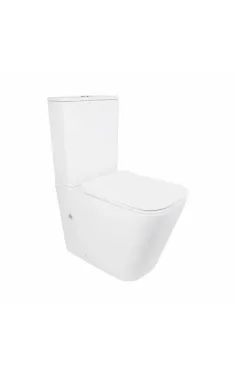 Qtap Tern Унитаз напольный Ultra Quiet 610×360×835 мм, White, с сиденьем Slim Duroplast / Soft-close / Quick Release QT17226003AW