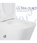 Унітаз підлоговий Tern Ultra Quiet 610×360×835 мм, White, з сидінням Slim Duroplast/ Soft-close/ Quick Release — фото 5