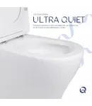 Унітаз підлоговий Virgo Ultra Quiet 660x360x855 мм, White, з сидінням Slim Duroplast/ Soft-close/ Quick Release — фото 5
