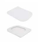 Унітаз підвісний Crow Rimless 485х340х330 мм, White, з сидінням Slim Duroplast/ Soft-close/ Quick Release — фото 6