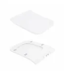 Унітаз підвісний Crow Rimless 520х360х290 мм, White, з сидінням Slim Duroplast/ Soft-close/ Quick Release — фото 8