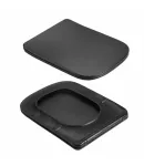 Унітаз підвісний Crow Ultra Quiet 485×340×290 мм, Matt Black, з сидінням Slim Duroplast/ Soft-close/ Quick Release — фото 8