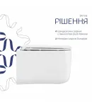 Унітаз підвісний Gemini Ultra Quiet 485×340×350 мм, White, з сидінням Slim Duroplast / Soft-close / Quick Release — фото 4
