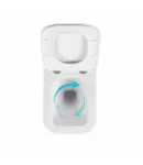 Унітаз підвісний Gemini Ultra Quiet 485×340×350 мм, White, з сидінням Slim Duroplast / Soft-close / Quick Release — фото 6