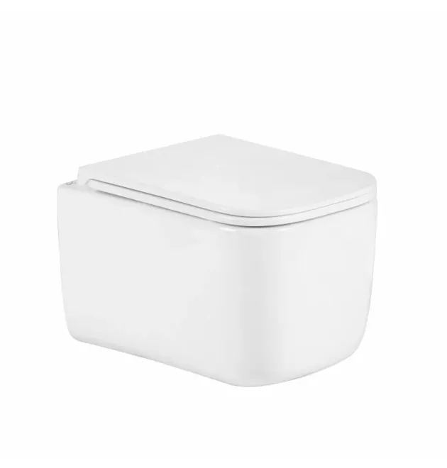 Унітаз підвісний Gemini Ultra Quiet 485×340×350 мм, White, з сидінням Slim Duroplast / Soft-close / Quick Release